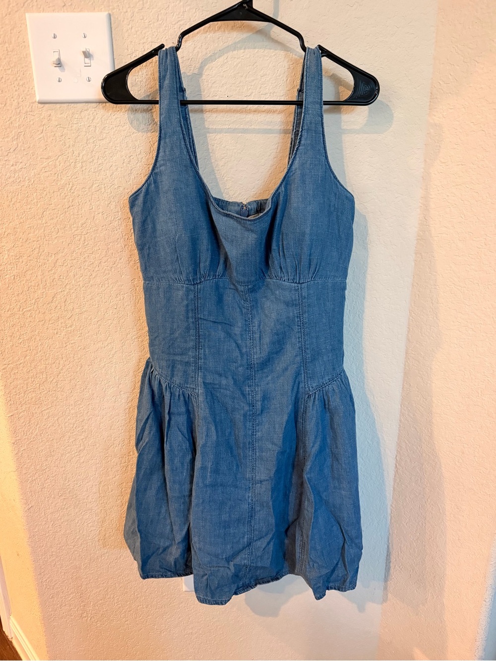 Abercrombie & Fitch Mini Dylan Dress - Medium Wash Denim (Size Large Tall)
